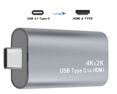 Adapter USB-C 3.1 do HDMI 4K Macbook S8 S9