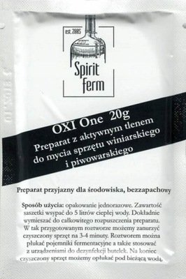 Oxi One 20 g SpiritFerm dezynfekcja mycie