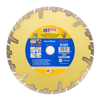 Diamantový kotúč segmentované 230mm betón, kameň