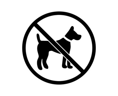 Naklejka Zakaz wprowadzania psów