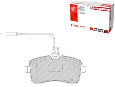 Комплект гальмівних колодок гальмівних ferodo e172236 425335 фото №1