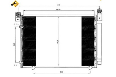 NRF CONDENSADOR DE ACONDICIONADOR MAZDA MPV 00-  