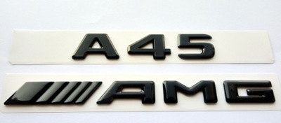 A45 AMG Mercedes emblemat czarny