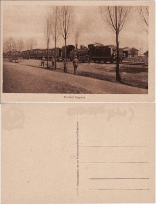 Zegrze Dworzec Kolejowy 1916r. I Wojna Światowa