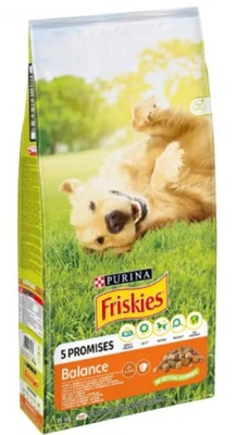 PURINA FRISKIES BALANCE 15kg KURCZAK Z WARZYWAMI