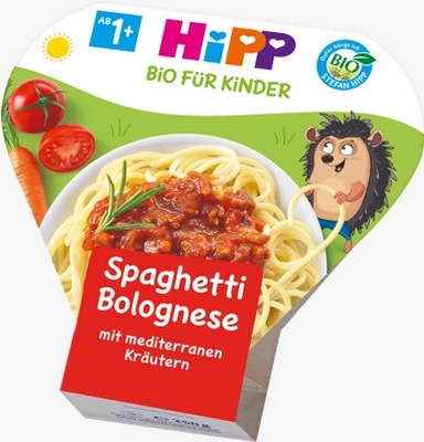 HIPP 12m* SPAGHETTI BOLOGNESE BOLOŃSKIE WOŁOWINA