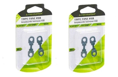 2szt 2op запобіжники стрічковий hsb 42x12 mm 80a r3g фото №1