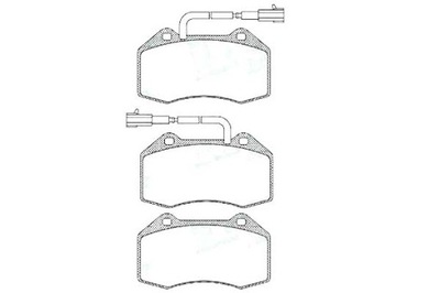 Lpr комплект тормозных колодок ham. перед alfa romeo mito фото №1