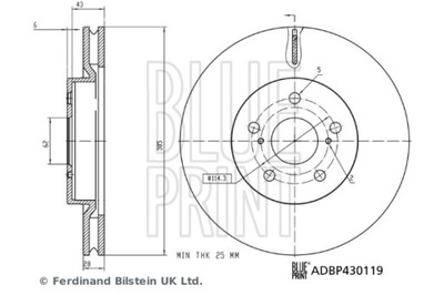 DISCO DE FRENADO ADBP430119  