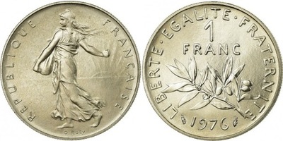 1 frank ( 1976 ) Francja - obiegowe