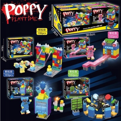 KLOCKI GRA FIGURKI POPPY PLAYTIME 4W1 DUŻY ZESTAW