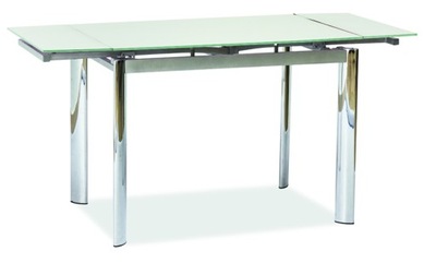 Stół rozkładany GD-019 BIAŁY CHROM 100(150)x70