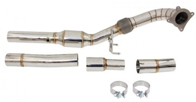 Даунпайп audi tts 8j 2.0tfsi + защита тепловая фото №1