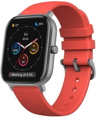 Smartwatch Amazfit GTS czerwony