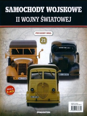 SAMOCHODY WOJSKOWE II WOJNY ŚW. 21 PEUGEOT DMA