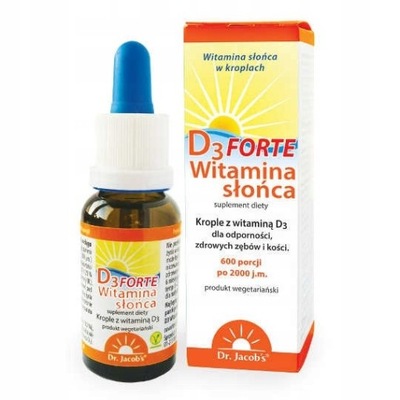 Dr Jacobs witamina D3 FORTE 2000 j.m. krople 20 ml