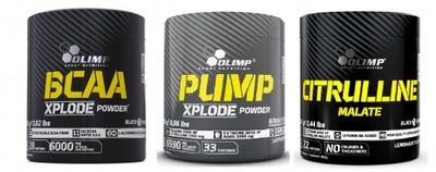 OLIMP ZESTAW ODŻYWEK MASA SIŁA do 20KG BCAA XPLODE