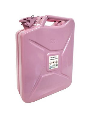 KANISTER METÁLICO AL COMBUSTIBLE GELG 20L COLOR ROSA  