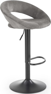 Hoker krzesło barowe H102 szary welur