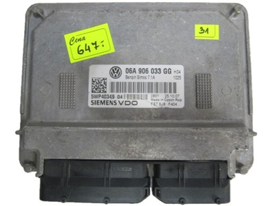 VW GOLF 1.6 KOMPUTER STEROWNIK 06A906033GG