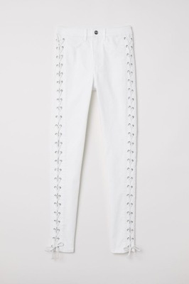 H&M 36/S spodnie ze sznurowaniem