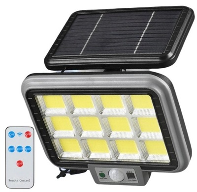 Lampa Solarna Halogen Czujnik Ruchu 252 LED COB