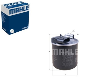 FILTRO COMBUSTIBLES MB VW MAHLE  