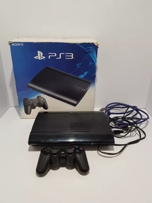 KONSOLA SONY PS3 SLIM 12GB, PAD, OKABLOWANIE