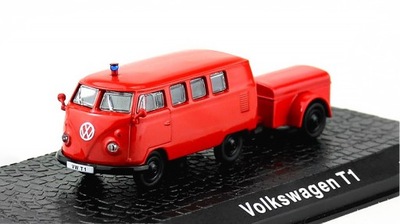 Straż Pożarna Volkswagen T1 Minibus Fire Engine 1962 red 1/72 DeAgostini