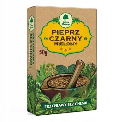 Pieprz Czarny Mielony 50g DARY NATURY