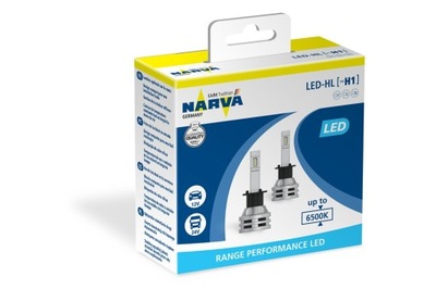 OUTLET NARVA H1 2 PIEZAS 6500K RANGE PERFORMANCE DIODO LUMINOSO LED LUCES  