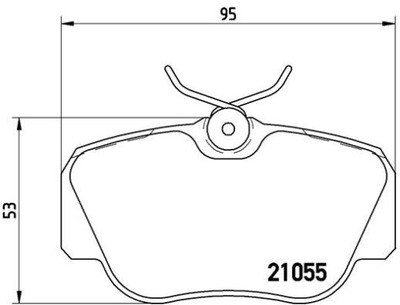 КОЛОДКИ HAM. ПЕРЕДНЯЯ MERCEDES W201 190 82-93