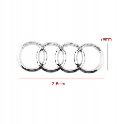 EMBLEMA INSIGNIA LOGOTIPO AUDI Q7 A6L TT AL PARTE TRASERA  