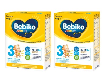 Bebiko Junior 3 Odżywcza formuła ZESTAW 2x600g