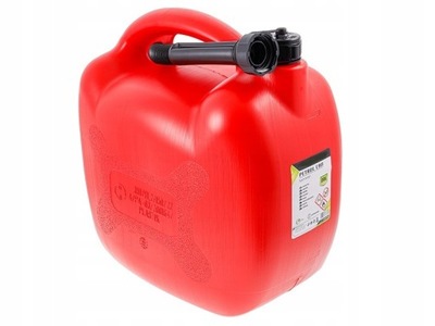 KANISTER PLASTIKOWY AL COMBUSTIBLE ROJO 20L OWALNY ATEST PARA BENZYNY DIESEL  