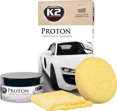 K2 PROTON TWARDY WOSK CARNAUBA АВТОМОБІЛЬНИЙ ЗАХИСТ ГЛЯНЦЕВИЙ LAKIERU КОМПЛЕКТ