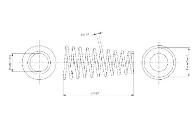 Monroe пружина подвеска задняя l/p hyundai accent ii 1.3-1.6 фото №1