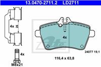 ATE ZAPATAS DE FRENADO PARTE DELANTERA CERAMIC MERCEDES A W169 04-  