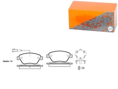 Тормозные колодки тормозные перед fiat punto evo 09 - drive+ фото №1