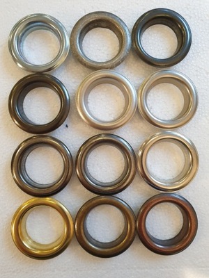 KÓŁKA PRZELOTKI METALOWE DECORINGI DO FIRAN ZASŁON