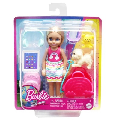 MATTEL HJY17 Barbie Lalka Chelsea w podróży