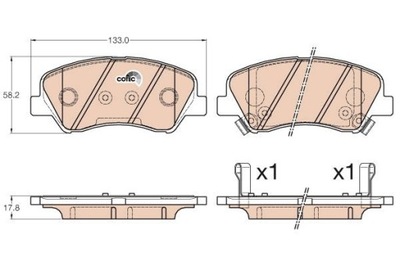 TRW GDB3548 КОЛОДКИ ГАЛЬМІВНІ