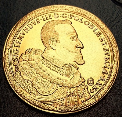 100 Dukatów 1621, Zygmunt III Waza ,Polska, kopia