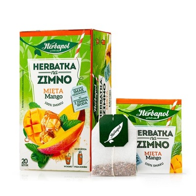 Herbapol Herbatka na zimno mięta mango 20tb