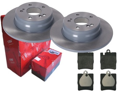 Гальмівні диски гальмівні колодки trw задня mercedes slk r171 clk c209 фото №1