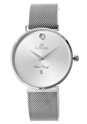 Zegarek Damski G.Rossi Srebrny 13109B-3C1