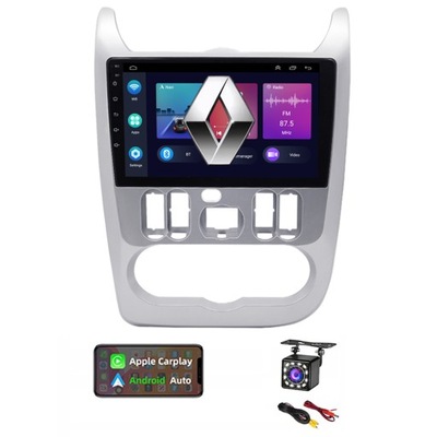 RADIO 2DIN ANDROID12 RENAULT LOGAN 09-13 1GB 16GB  