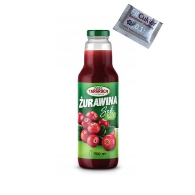 Targroch Sok z żurawiny 100% 750 ml BEZ DODATKÓW