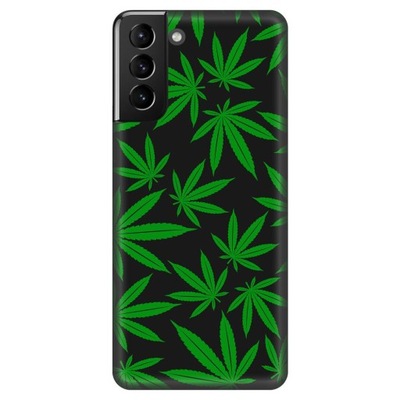 Etui do Samsung Galaxy S21 Plus Wzory Ganja Marihuana Cannabis Zioło THC