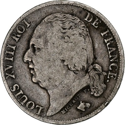 Francja, Louis XVIII, Franc, Louis XVIII, 1824, Pa